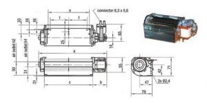 VENTILATEUR TANGENTIEL QLK 45/1200 A1 2513L 13ZA EBMPAPST-XNW