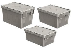 Caisses à couvercle solidaire