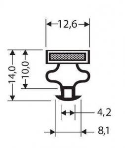 JOINT PVC MAGNETIQUE POUR MEUBLES FRIGOS JPC-1070