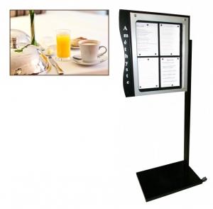 Porte menu extérieur sur pied