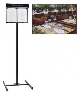 Porte menu extérieur sur pied