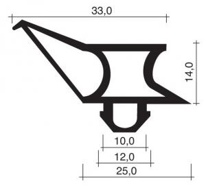 RAIDISSEUR JPC-013 POUR JOINT PVC DE MEUBLES FRIGOS JPC-012G