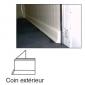 ANGLE EXTERNE POUR PLINTHE POLYESTER BETON H200MM