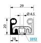 BOURRELET D'HUISSERIE 2311 FERMATIC 02311NR024