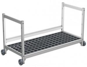CHARIOT INOX SOUS TABLE