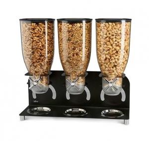 DISTRIBUTEUR DE CEREALES TRIPLE SUR SUPPORT 3x3,5L