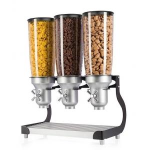 DISTRIBUTEUR DE CEREALES TRIPLE SUR SUPPORT 3x5L