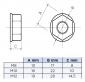 ECROU HEXAGONAL NYLON PA66