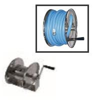 ENROULEUR MANUEL NU CENTRALE NETTOYAGE INOX 20M
