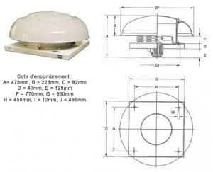 IN-OV - Ventilateur Extracteur d'air, économique 125mm, 16W/240m³,  extracteur axial conduit en ligne : salle de bain, cuisine,.. Garantie  2ans. : : Bricolage