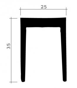 JOINT CAOUTCHOUC POUR CHAMBRE FROIDE JCR-008