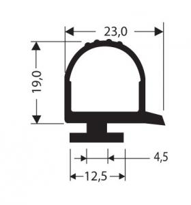 JOINT CAOUTCHOUC POUR CHAMBRE FROIDE JCR-023