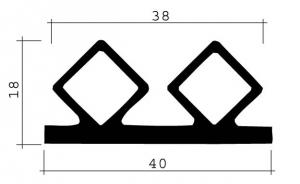 JOINT CAOUTCHOUC POUR CHAMBRE FROIDE JCR-0400