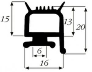 JOINT CAOUTCHOUC POUR CHAMBRE FROIDE JCR-0450