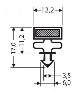 JOINT PVC MAGNETIQUE POUR MEUBLES FRIGOS JPC-102