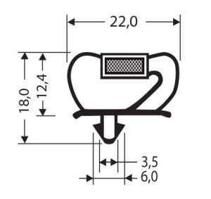 JOINT PVC MAGNETIQUE POUR MEUBLES FRIGOS JPC-103