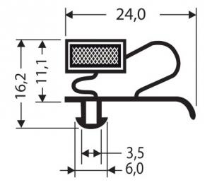 JOINT PVC MAGNETIQUE POUR MEUBLES FRIGOS JPC-104