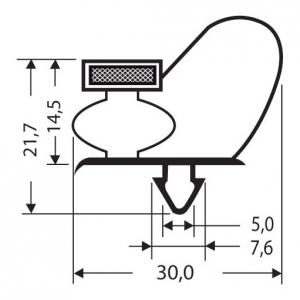 JOINT PVC MAGNETIQUE POUR MEUBLES FRIGOS JPC-113