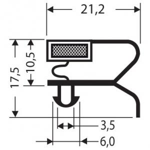 JOINT PVC MAGNETIQUE POUR MEUBLES FRIGOS JPC-114