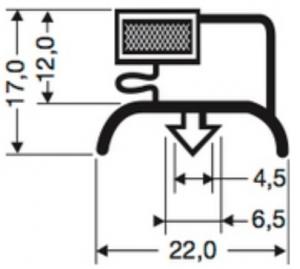JOINT PVC MAGNETIQUE POUR MEUBLES FRIGOS JPC-1560
