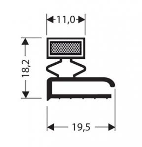 JOINT PVC PLAT AIMANTE POUR MEUBLES FRIGOS JPF-100