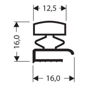 JOINT PVC PLAT SANS AIMANT POUR MEUBLES FRIGOS JPF-003