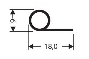 JOINT PVC PLAT SANS AIMANT POUR MEUBLES FRIGOS JPF-006