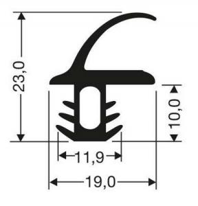 Joints caoutchouc pour chambres froides