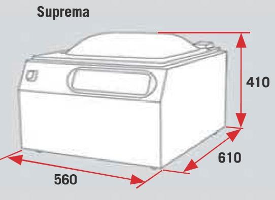 Machine sous vide a cloche professionnelle Lavezzini Suprema