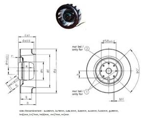 MOTOTURBINE R2E 180 AS77.05 EBMPAPST-XNW