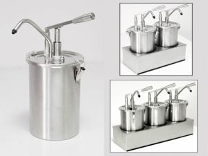 POMPE A SAUCE INOX AVEC COUVERCLE PREMIUM 4,5L