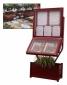 PORTE MENU EXTERIEUR ALU 9 PAGES PIED JARDINIERE DOUBLE FACE LUMINEUX AQUITAINE JURINE