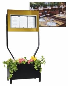 PORTE MENU EXTERIEUR PIED JARDINIERE BOURGOGNE JURINE