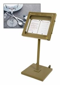 Porte menu extérieur sur pied