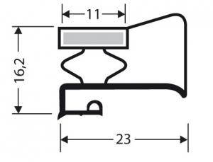 PROFIL PVC A PERLE AIMANTE POUR MEUBLES FRIGOS JPP-108