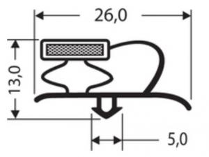 Profils PVC à clipser avec aimant JPC