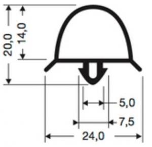 Profils PVC à clipser sans aimant JPC