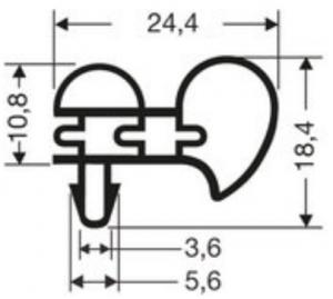 Profils PVC à clipser sans aimant JPC