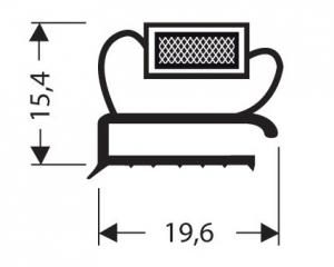 Profils PVC plats avec aimant JPF