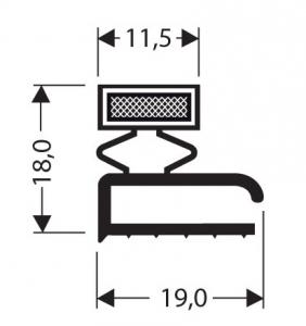 Profils PVC plats avec aimant JPF