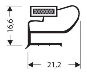 Profils PVC plats avec aimant JPF
