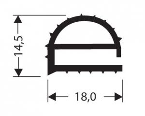 Profils PVC plats sans aimant JPF