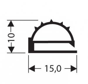 Profils PVC plats sans aimant JPF