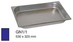 RECIPIENT INOX PLEIN GN1/1 H = 100MM