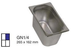 RECIPIENT INOX PLEIN GN1/4 H = 150MM