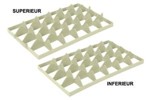 SEPARATEUR EURONORM POUR BAC A VERRE 4X6 CASES