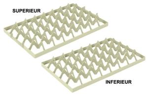 SEPARATEUR EURONORM POUR BAC A VERRE 5X8 CASES 65 MM