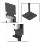 STATION DE DESINFECTION DES MAINS YALISS NOIR JVD