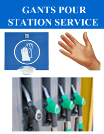 distributeurs et gants PE pour essence