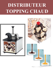 Distributeur topping chaud